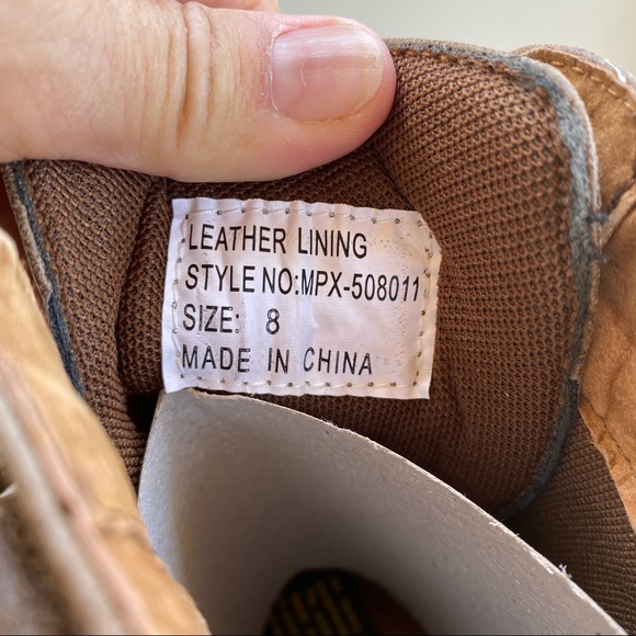 NWOT POLAR FOX BROWN ANKLE COMBAT BOOTS BOOTIES - Picture 15 of 15